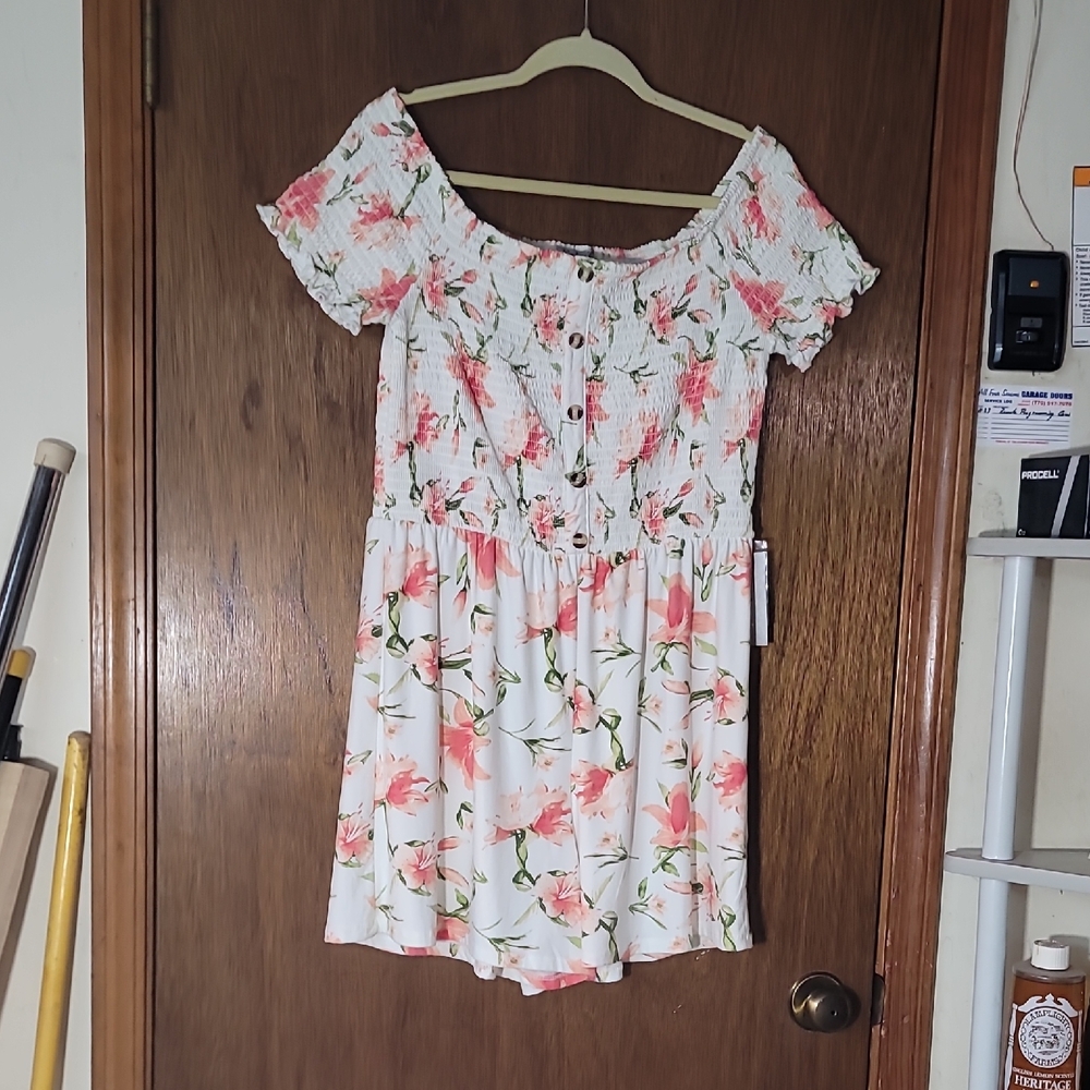 J for Justify Floral Elegance One Piece Short Set XL